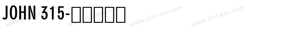 JOHN 315字体转换
